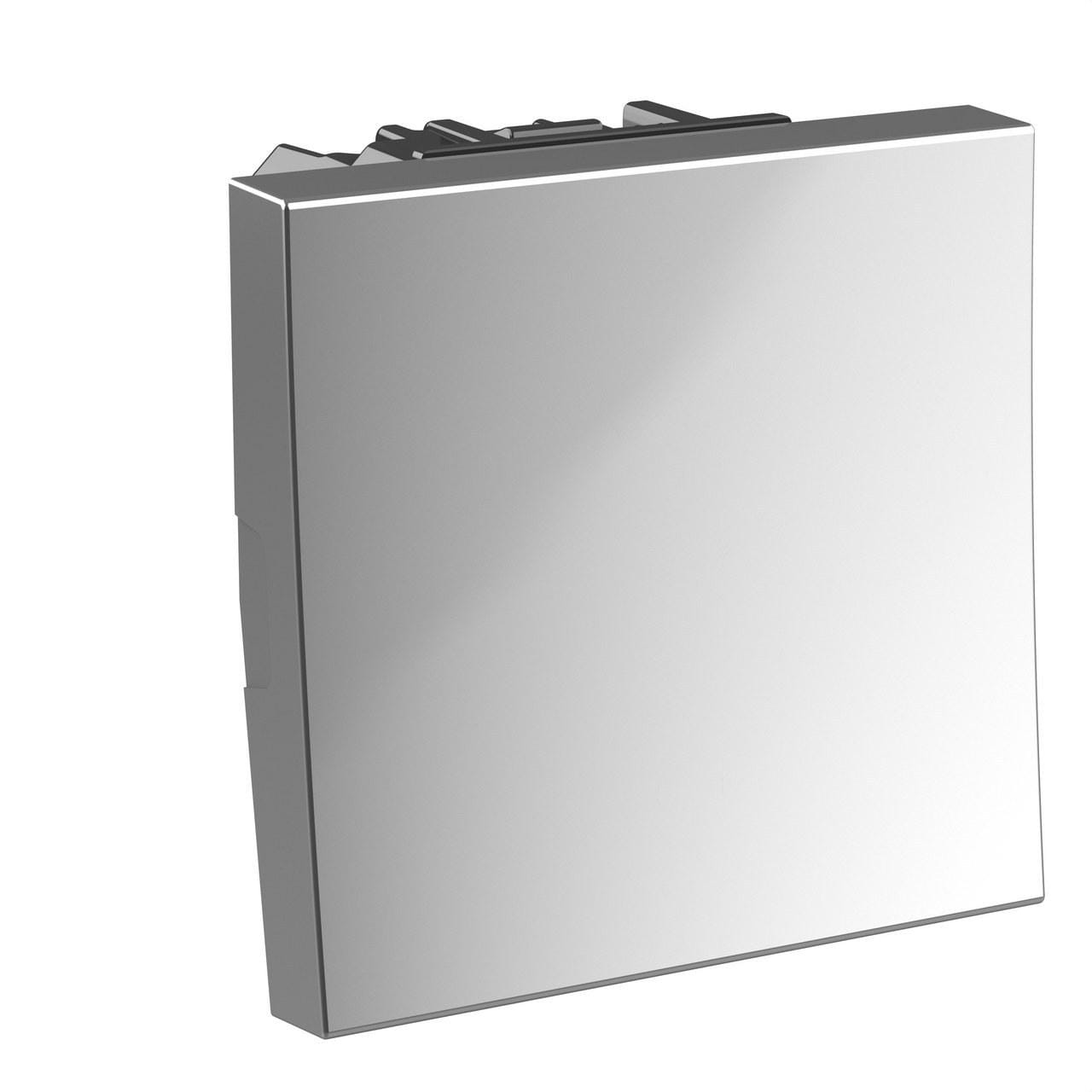 BTICINO - Pulsador Classia - 10A -250 Vca - Aluminio - 2 módulos