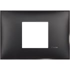 BTICINO - Placa embellecedora Classia de color Dark - 2 módulos centrados