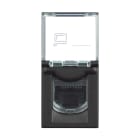 BTICINO - Base RJ45 Classia - Cat. 6 - UTP - Dark - 1 módulo