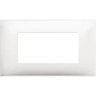 BTICINO - Placa embellecedora Classia de color Blanco - 4 módulos