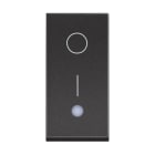 BTICINO - Interruptor bipolar iluminable Classia - 16 AX-250 Vca - Dark - 1 módulo