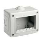 BTICINO - Caja Idrobox con IP40 de color gris - 3 módulos - Para Classia