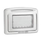 BTICINO - Tapa protegida con IP55 de color gris - 4 módulos - Para Classia