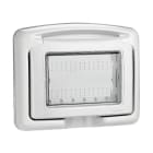 BTICINO - Tapa protegida con IP55 de color gris - 3 módulos - Para Classia