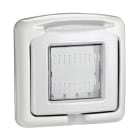 BTICINO - Tapa protegida con IP55 de color gris - 2 módulos - Para Classia