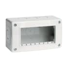 BTICINO - Caja Idrobox con IP40 de color gris - 4 módulos - Para Classia