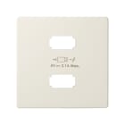 SIMON - Placa cargador SIMON 82 2xUSB 5V 2,1A marfil