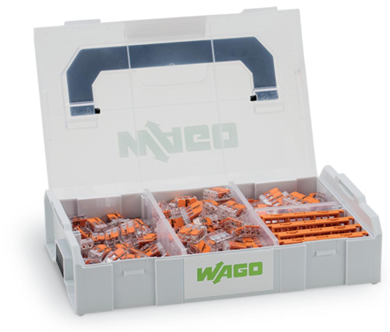 WAGO - Caja borne de derivación 221-412 (100u) 221-413 (50u) 221-415 (25u) y 221-500 (4u)