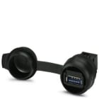 PHOENIX CONTACT - Conexión de servicio con USB A 3.0 (conector hembra/hembra) con tapa protectora