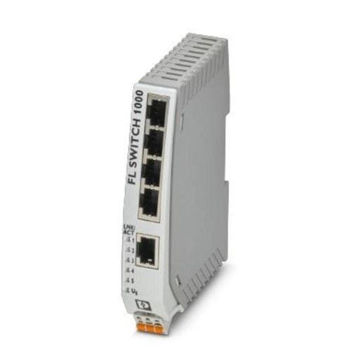 PHOENIX CONTACT - Switch Ethernet estrecho 5 puertos RJ45 10/100/1000Mbits detección automática velocidad transmisión función autocrossing/QoS
