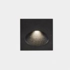 LEDS-C4 - Empotrable pared IP65 BAT cuadrado oval LED 2,2W 3000K 24lm gris urbano