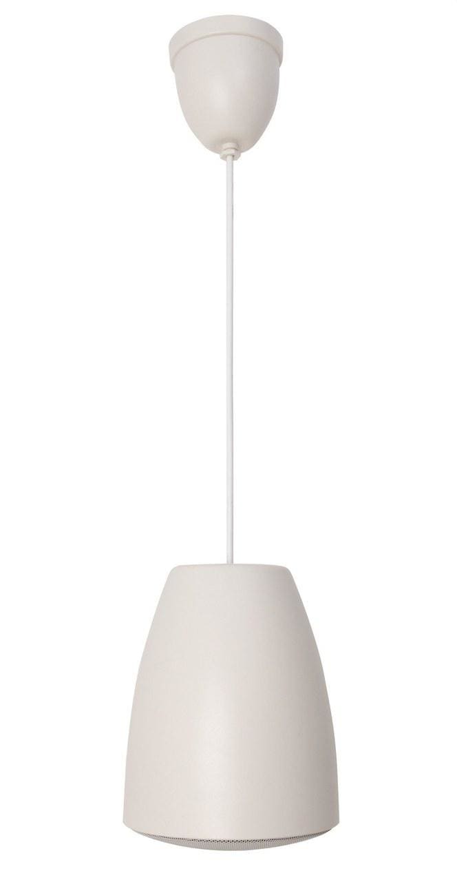 FONESTAR - Altavoz colgante con transformador de línea 100V y baja impedancia altavoz coaxial sonido nítido y limpio blanco