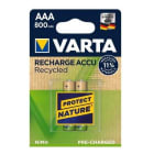 VARTA - ACUM.CSMO.BLX2 AAA 800MAH VARTA RECYCLED