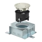 OBO BETTERMANN - Toma de suelo con tapa níquel 2 x tomas VDE y caja 140x140x85 fundición a presión con zinc Zn