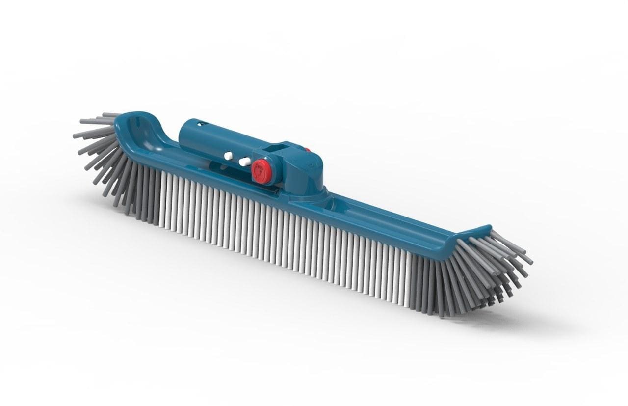 ASTRALPOOL - Cepillo de pared (48cm) mango ajustable (Clip) BLUE LINE
