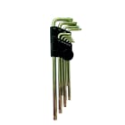 PROIMAN - JUEGO LLAVES TORX LARGAS ACODADAS DE TS-10 A TS-50 ( 9 UNIDADES)INVIOLABLES