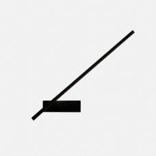 LEDS-C4 - Aplique TUBS LED 11,5W 3000K 0-10V negro