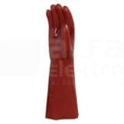 DELTA PLUS - Guante pvc químico longitud 40cm rojo talla 10
