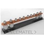 APLICACIONES TECNOLOGICAS - BARRA DE TIERRA 6 VÍAS COBRE M10 + 2 ELEM. DESCONEXIÓN