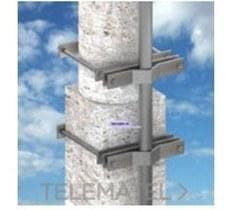 APLICACIONES TECNOLOGICAS - ANCLAJE MÁSTIL CUADRADO 25 CM (2 SOPORTES) GALV