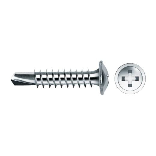 APOLO - TORNILLO PUNTA BROCA CABEZA ARANDELA 75HA 4.2x13mm CINCADO