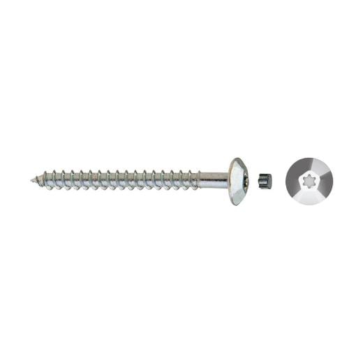 APOLO - TORNILLO MADERA INVIOLABLE TIC 7x50mm CINCADO