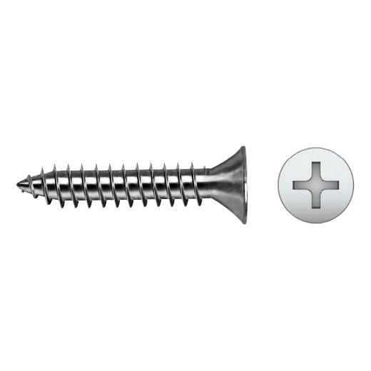 APOLO - TORNILLO ROSCA CHAPA DIN7982 3.5x13mm CINCADO