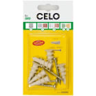 APOLO - Taco con tornillo GKD 33mm nylon en blíster (6u)