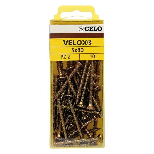 APOLO - JUEGO DE TORNILLOS MADERA VELOX 4,5x30mm BICROMATADO (95 UNIDADES)