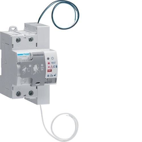 HAGER - Interruptor diferencial reconexión automática 2P 25A 30mA 3 módulos