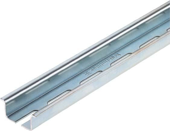 WEIDMULLER - Carril TS 35X15/6X25 2M/ST/ZN acero chapado zinc galvanizado