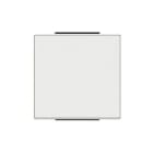 NIESSEN - Tecla interruptor/conmutador Sky Niessen Zenit blanco con embellecedor en blanco