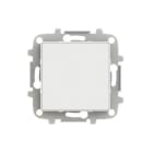NIESSEN - Tapa ciega Sky Niessen Zenit blanco con embellecedor en blanco