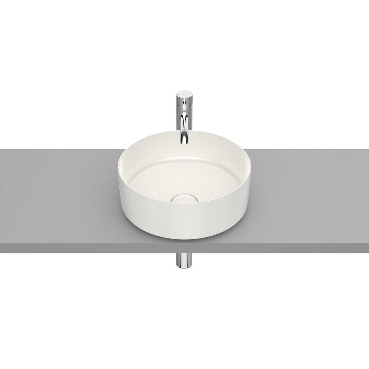 ROCA - Lavabo sobre encimera diámetro 370x140 redondo beige