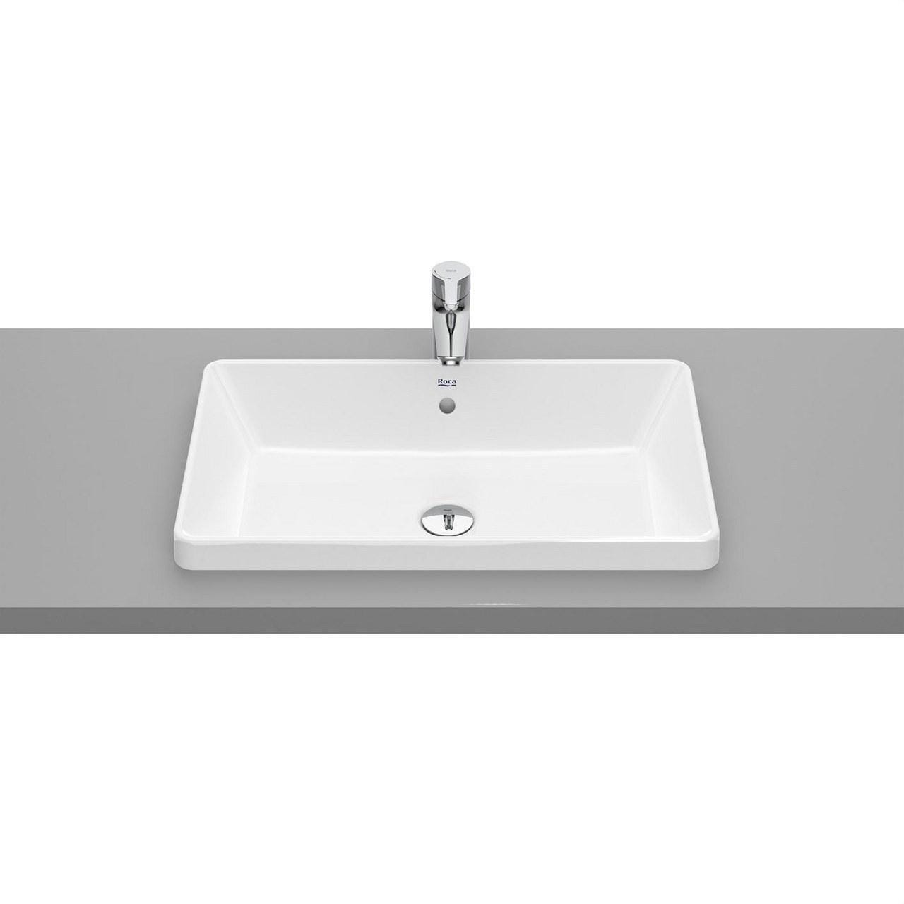 ROCA - Lavabo de encimera THE GAP 600x370x40 blanco