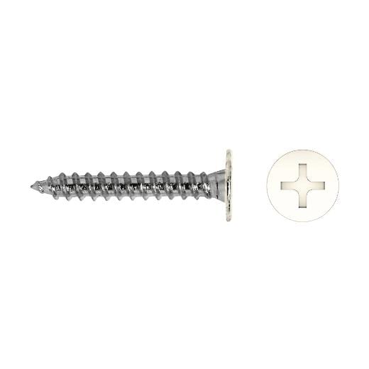 APOLO - TORNILLO PARA ALUMINIO EXTRAPLANA CE 4.2x22 LACADO BLANCO