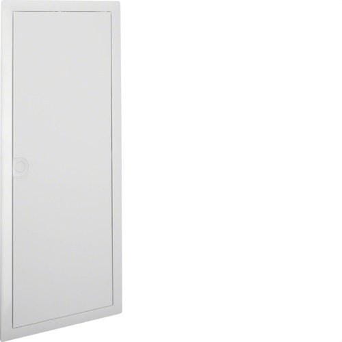 HAGER - Marco y puerta opaca metálicos para caja VU/VH 5 filas 60 módulos RAL 9010