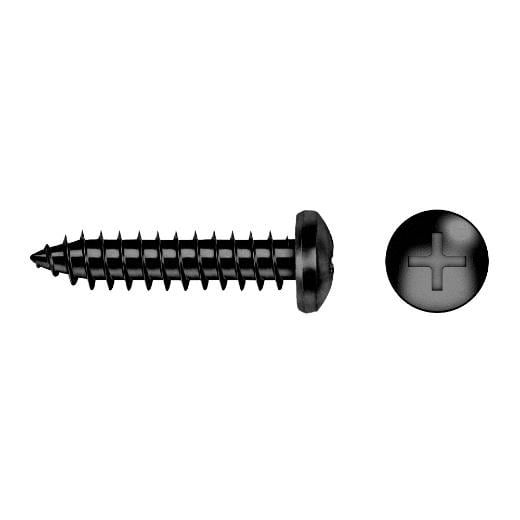 APOLO - TORNILLO ROSCA CHAPA DIN7981 2.9x13m CINCADO NEGRO