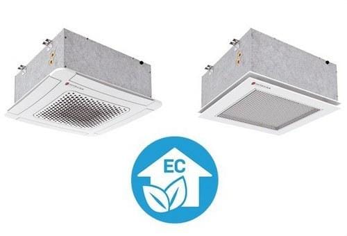 HITECSA - Fancoil cassette estándar 2 tubos FKZENENC65 plafón resistencia eléctrica