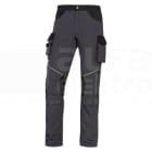 DELTA PLUS - Pantalón de trabajo Mach2 corporate de poliéster algodón Ripstop talla XXL gris claro / gris oscuro