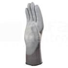 DELTA PLUS - Guante punto poliester palma poliuretano gris talla 6