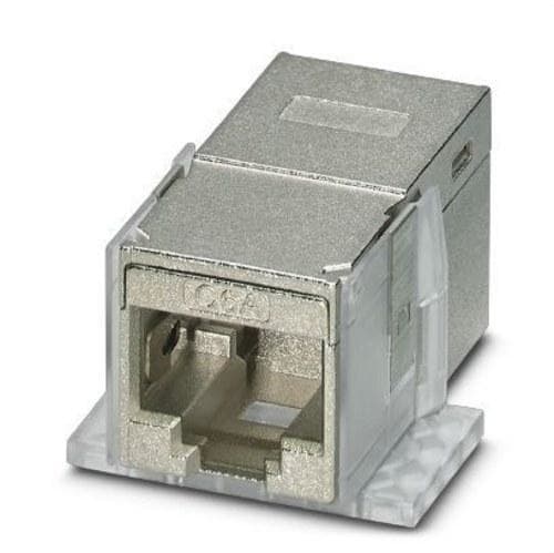 PHOENIX CONTACT - Acoplamiento CUC-F-D1ZNI-S/R4GCHP8 RJ45 IP20 8P 10 GBit/s fundición inyectada de cinc 2xRJ45