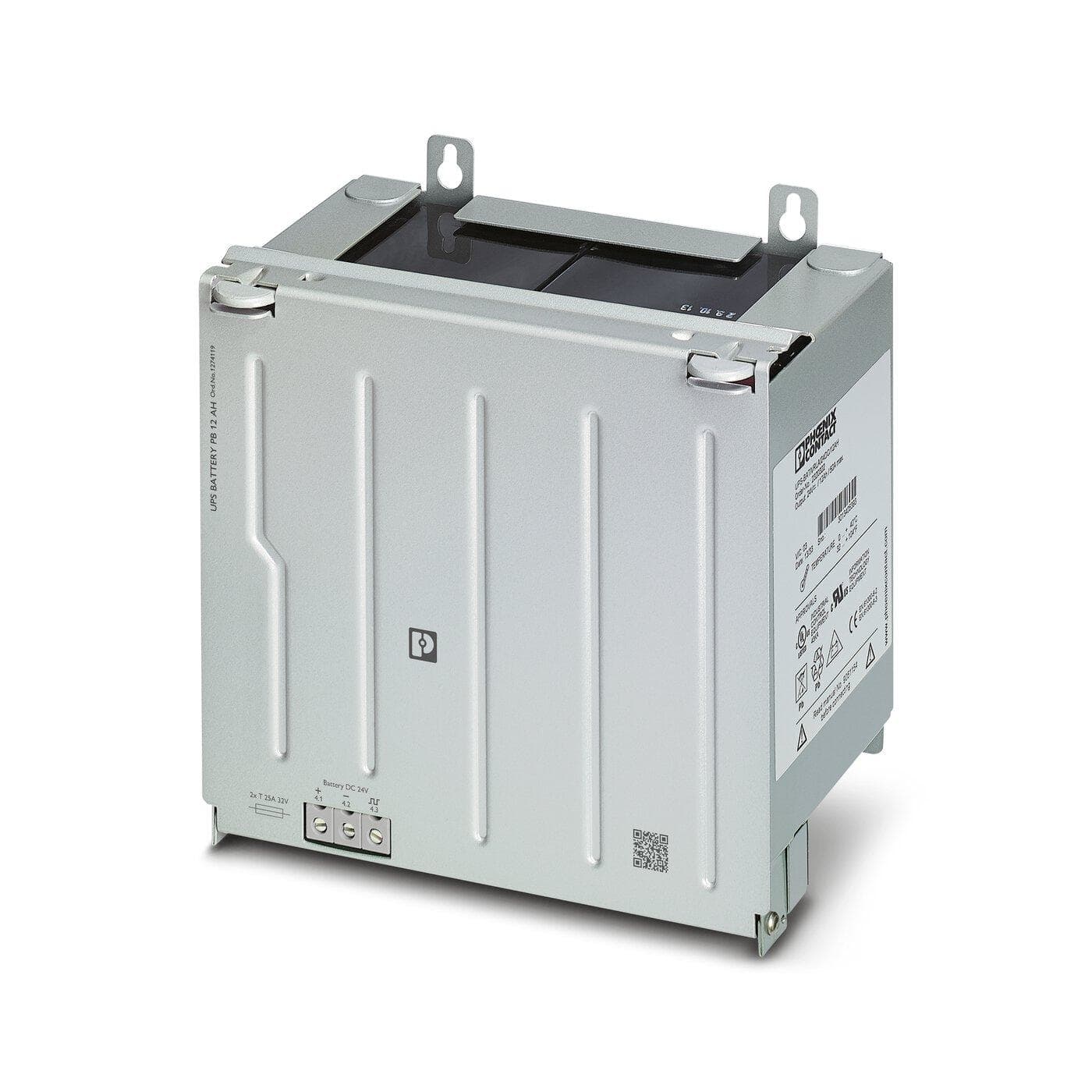 PHOENIX CONTACT - Acumulador de energía VRLA-AGM 24V DC 12 Ah detección + comunicación automáticas con QUINT UPS-IQ