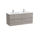 ROCA - Conjunto Victoria base+lavabo 1200 roble city texturizado 2 cajones