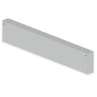 UNEX - Tapa final de 100x600 mm Unex en U23X color gris