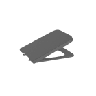 ROCA - Asiento+tapa supralit inodoro cuadrado ónix INSPIRA