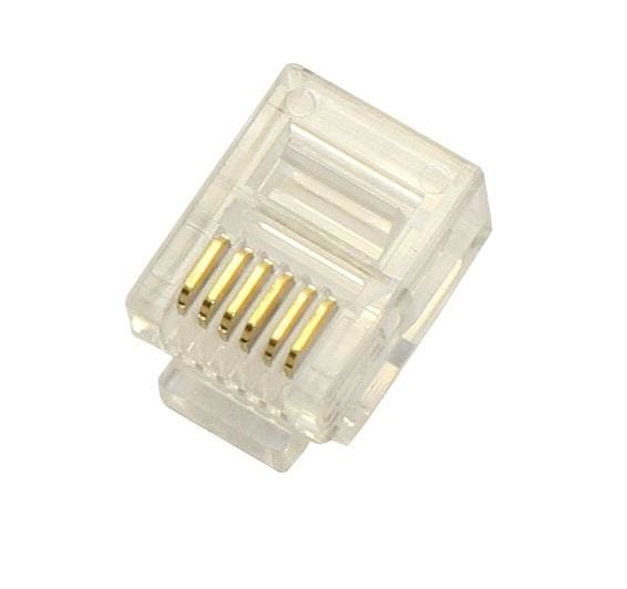 AVALVA - CONECTOR MACHO TELEFONO 6 VIAS