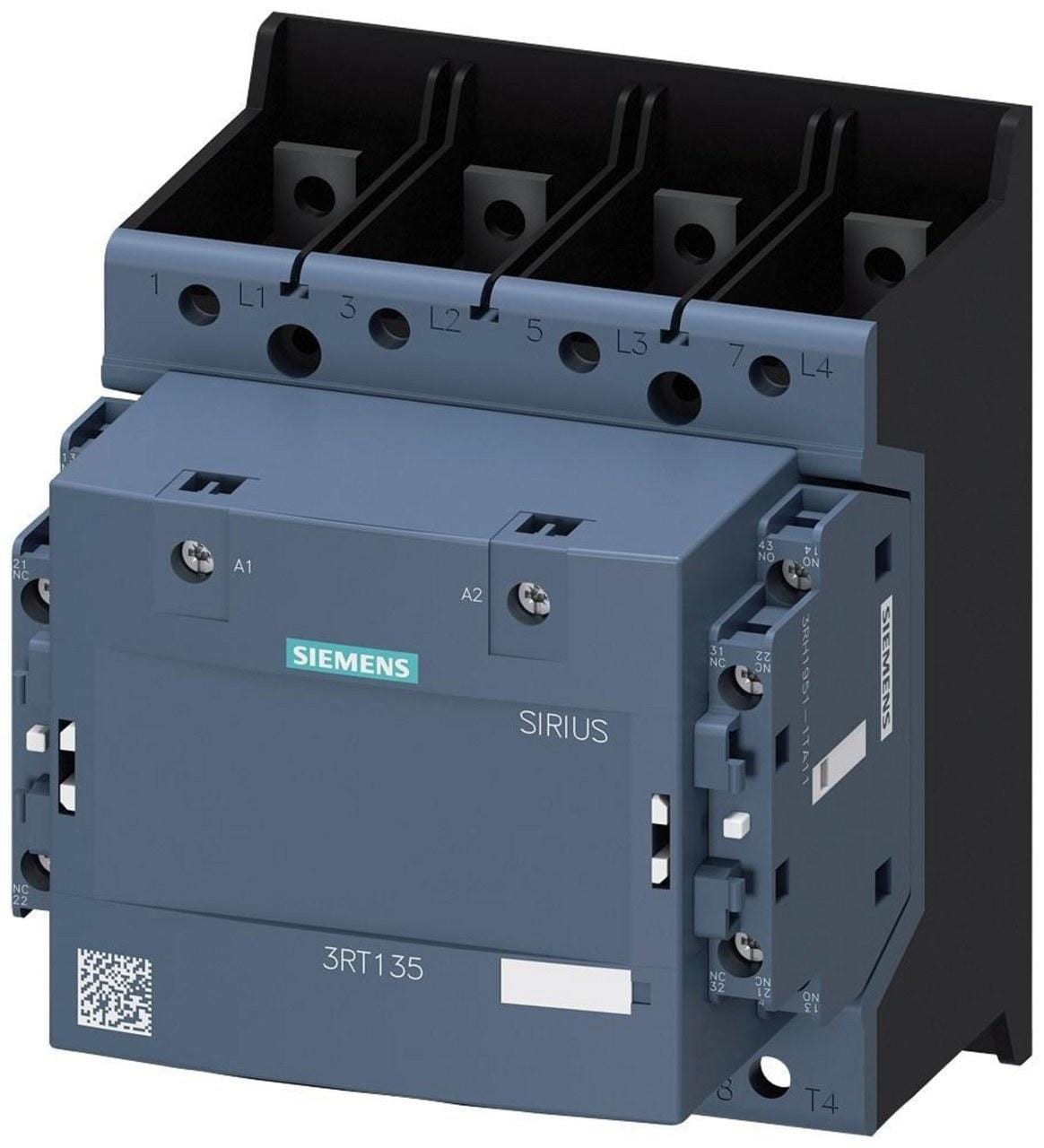 SIEMENS - Contactor de potencia AC-1 200A 40°C 4P Ue 690V 20-60VDC, 0,8...1,1 Uc 24-60VAC 50/60Hz