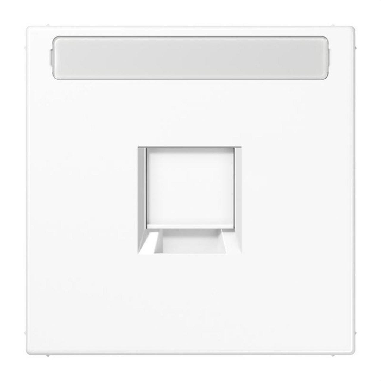 JUNG - Placa modular Jack-Radiall 1 toma LS1969-1NAWEWW LS blanco alpino