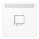 JUNG - Placa modular Jack-Radiall 1 toma LS1969-1NAWEWW LS blanco alpino